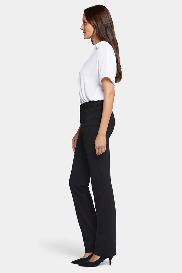 Slim Trouser Black Jersey | Black | Pants | NYDJ