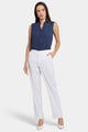 Marilyn Trouser White Stretch Linen | Optic White | Pants | NYDJ