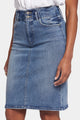 High Waist Skirt Medium Blue Premium Denim | Rockie | Skirt | NYDJ