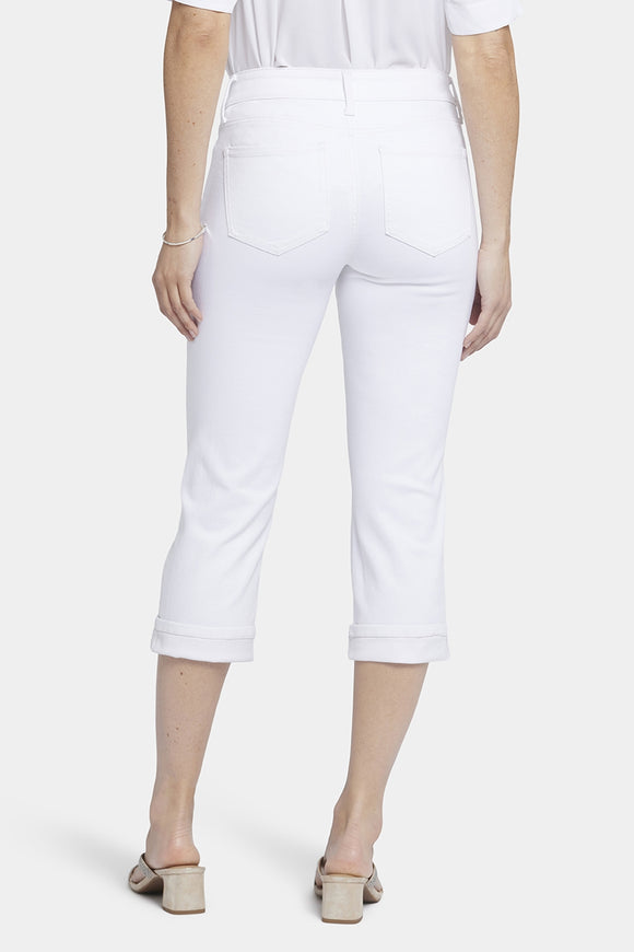 Marilyn Crop Cuff Jeans White Cool Embrace® Denim | Optic White | Pants | NYDJ