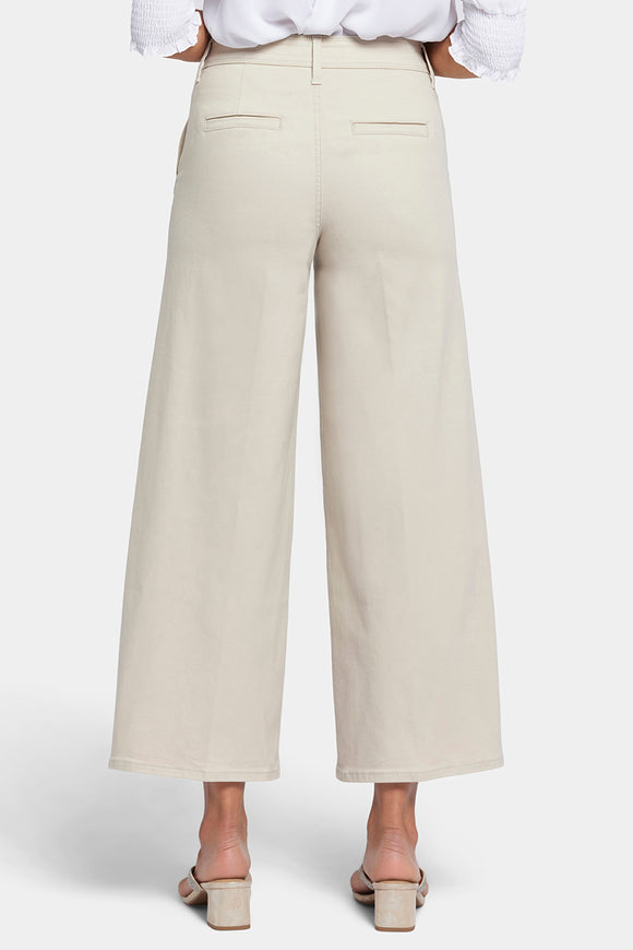 Mona Wide Leg Trouser Ankle Jeans Beige Coloured Denim | Feather | Pants | NYDJ