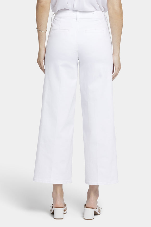 Mona Wide Leg Trouser Ankle Jeans White Coloured Denim | Optic White | Pants | NYDJ