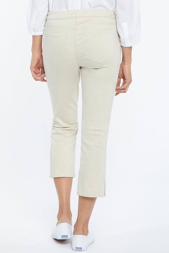 Chloe Capri Jeans Beige Coloured Denim | Feather | Pants | NYDJ