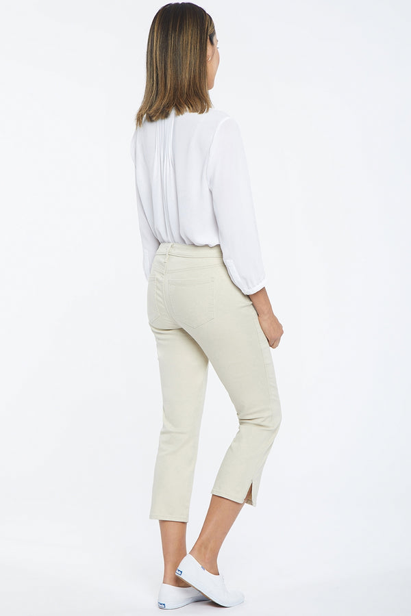 Chloe Capri Jeans Beige Coloured Denim | Feather | Pants | NYDJ