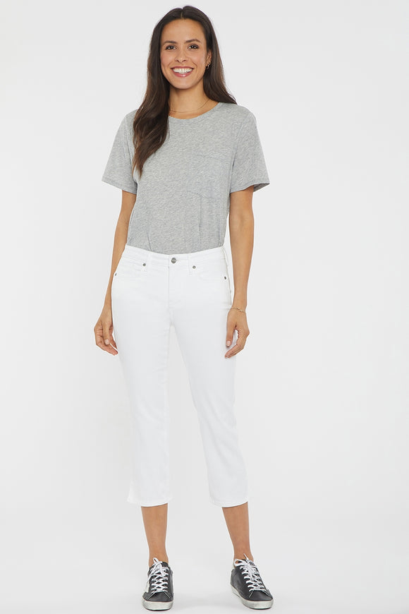 Chloe Capri Jeans White Coloured Denim | Optic White | Pants | NYDJ