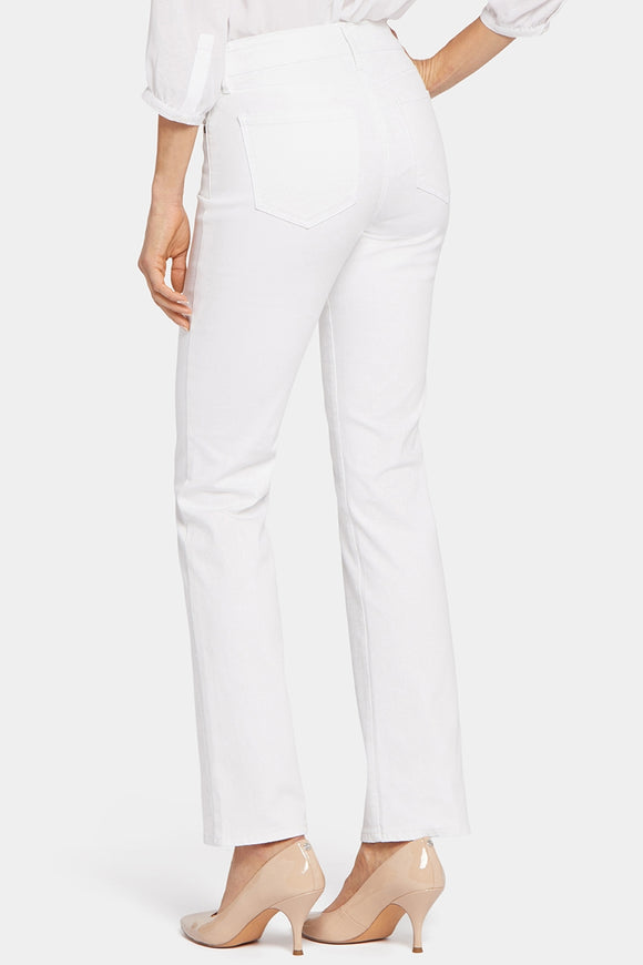 Marilyn Straight Jeans White Coloured Denim | Optic White | Pants | NYDJ