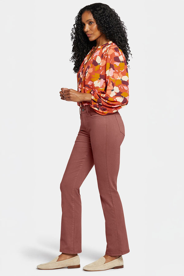 Marilyn Straight Jeans Burnt Orange Coloured Denim | Ginger | Pants | NYDJ