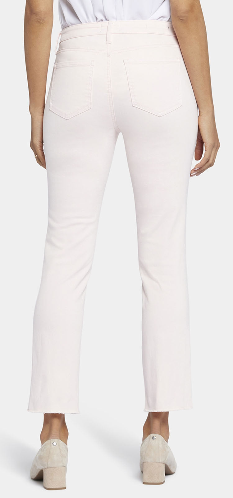 Sheri Slim Ankle Jeans Frayed Hems White Coloured Denim | NYDJ – NYDJ UK