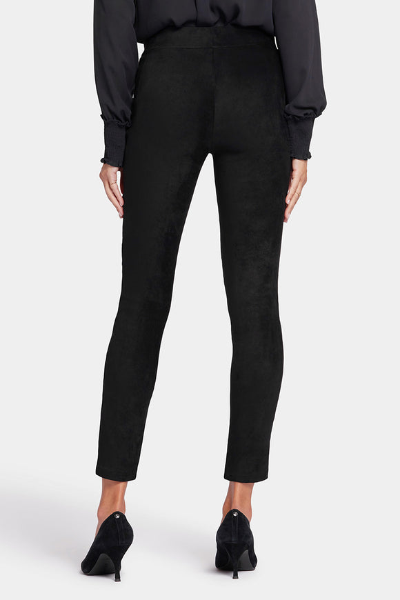 Basic Legging Trouser Black Stretch Faux Suede | Black | Legging | NYDJ