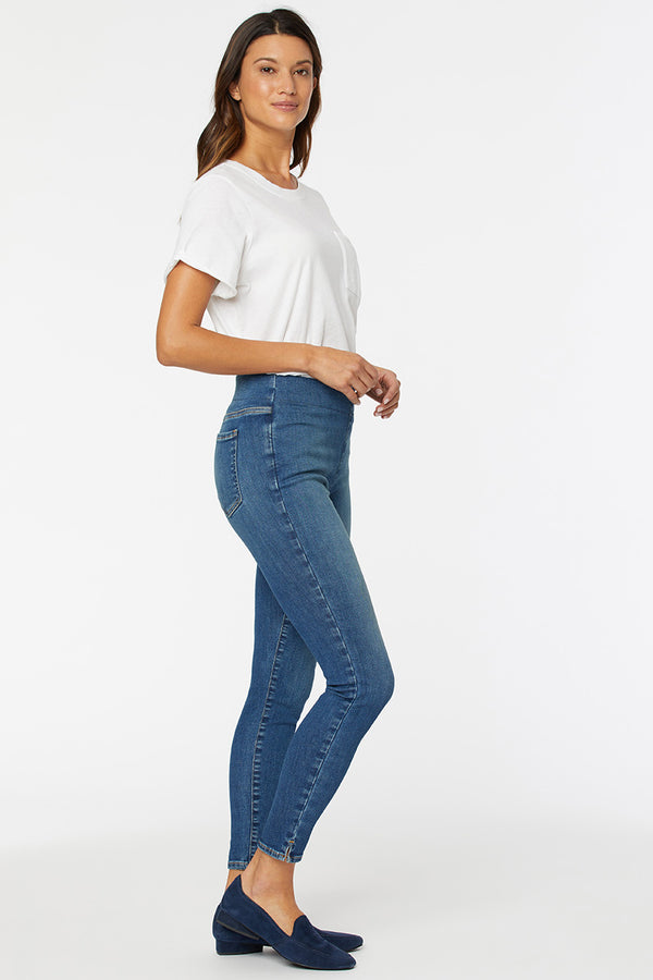 Pull-On Skinny Ankle Medium Blue SpanSpring™ Denim | Clean Allure | Denim | NYDJ