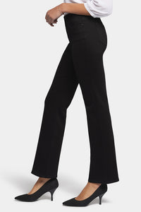 Blake High Rise Slim Flare Black Premium Denim | Black | Pants | NYDJ