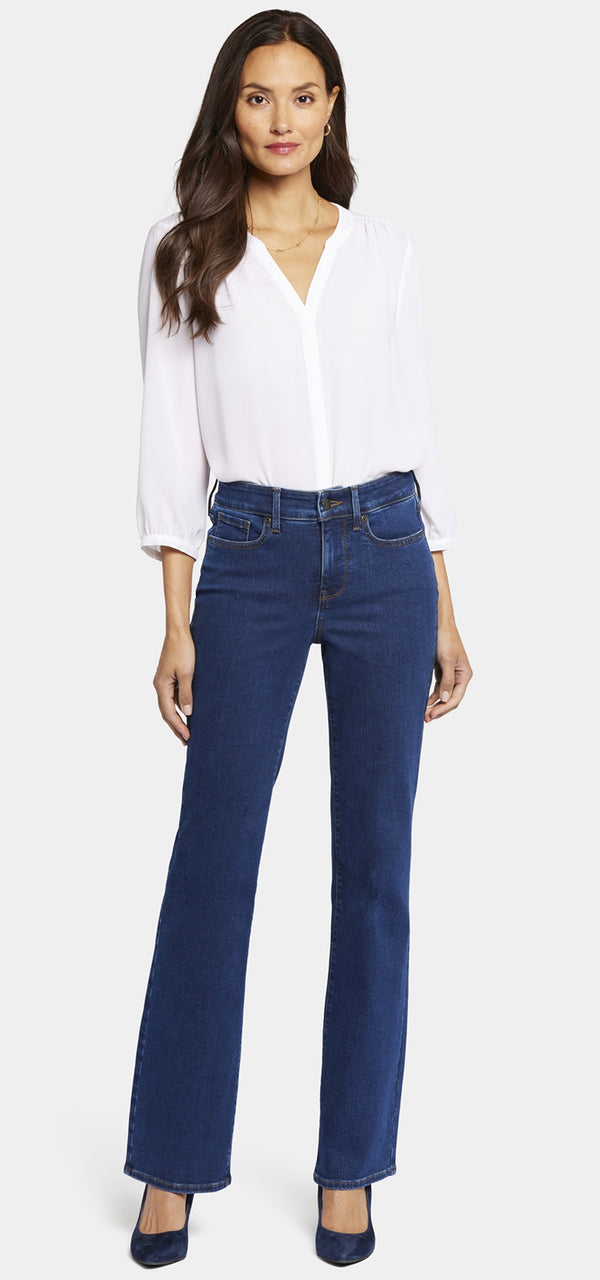 Blake High Rise Slim Flare Dark Blue Premium Denim | Quinn | Pants | NYDJ