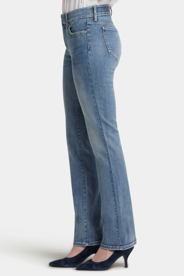 Marilyn Straight Jeans Medium Blue Waist-Match™ Denim | Indigo Stream | Pants | NYDJ