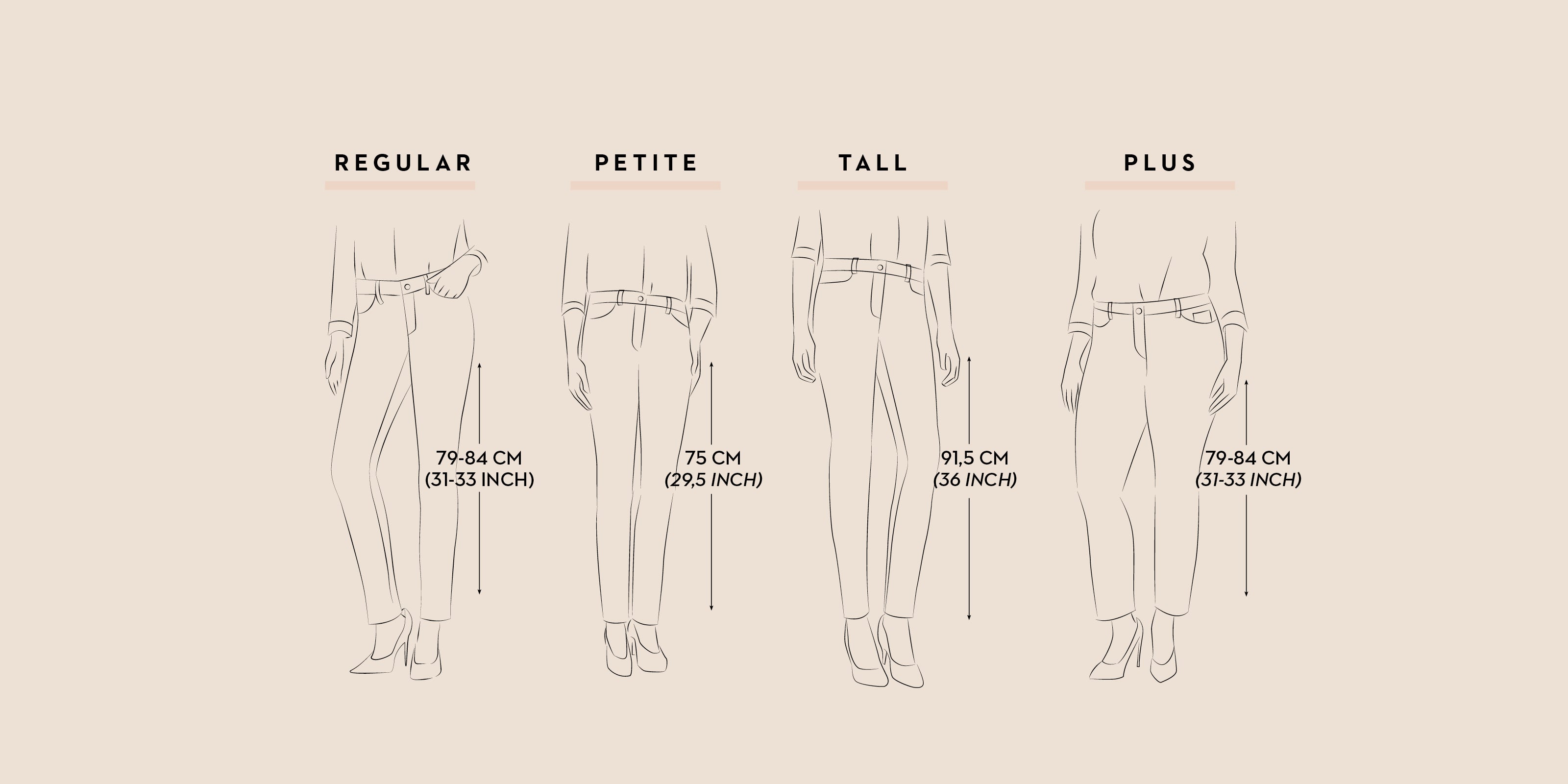 Size 29 pants in sales cm