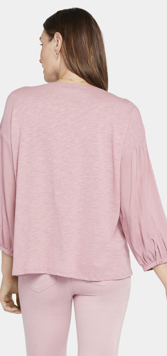 Peasant Tee | Vintage Pink | Top | NYDJ